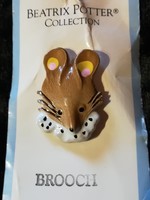 New! Beatrix potter mouse brooch!