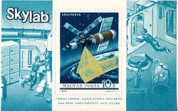 Hungary airmail stamp block 1973