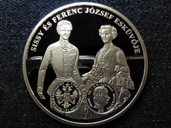 A magyar pénz krónikája Sissy és Ferenc József esküvője .999 ezüst PP (id42686)