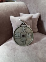 Szerencsehozó ezüst Kínai medál