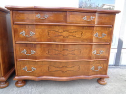 Baroque inlaid chest of drawers