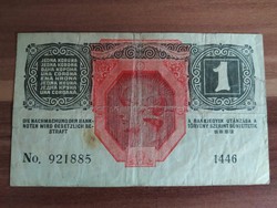 1 Korona bélyegzés nélküli, 1916