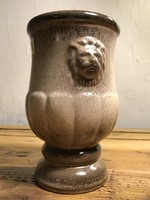 Retro West-Germany Bay Keramik Oroszlánfejes Váza +186
