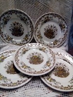Plate of royal tudor fruits & flowers