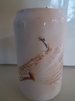 Bush - saxophone pattern - snow white - porcelain - German 11.5 x 7 cm - perfect