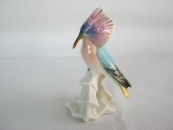 Ens Volkstedt porcelán színes egzotikus madár