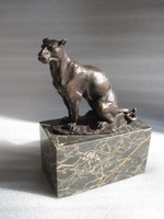 Bronz szobor -Leopárd