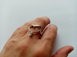 Eladó 925 ezüst gyűrű szív