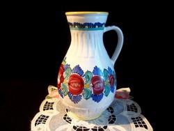 Habán patterned ceramic jar with large handles, vase 24.5 cm