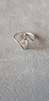Szolidan elegáns köves orosz ezüst gyűrű - 57- es méret