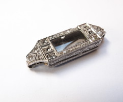 Art Deco Platinum Watch Case with Diamonds