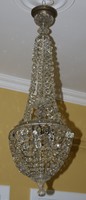 Czech crystal chandelier with basket