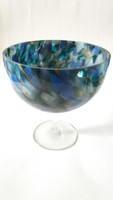 Murano-style glass serving, centerpiece, large 20 cm, flawless