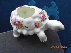 Jewelry holder rose turtle english fine porcelain (bone china)