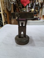 Old craft copper candle holder