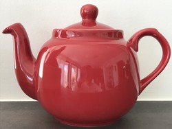 Red ceramic teapot, London Pottery brand, new!