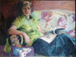 Erzsébet Horváth: in an armchair