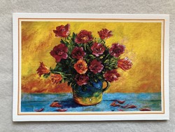Floral postcard, mail order - 