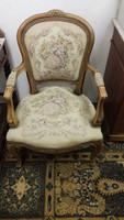 Biedermeier chair with goblein cover