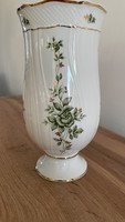 Hollóházi Erika mintás váza - Hibátlan állapotú, 18 cm magas