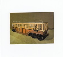 Villamos üdvözlő képeslap postatiszta Közlekedési Múzeum