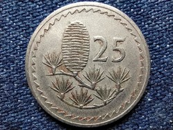 Ciprus libanoni cédrus 25 Mil 1963 (id49679)
