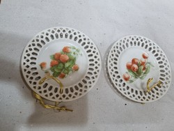 2db régi porcelán tányér