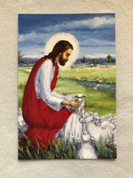 Postatiszta kinyitható képeslap - " Húsvét "