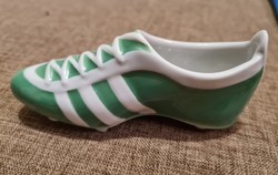 Hollóházi foci cipő porcelán Fradi