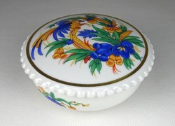 1H677 old marked bird of paradise rosenthal porcelain bonbonier