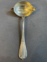Spoon with Christofle antique silver plated sauce