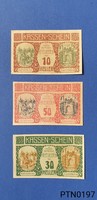 1920 Osztrák Notgeld 10 - 30 - 50 heller