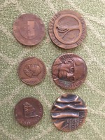 Bronze plaques, sculptures