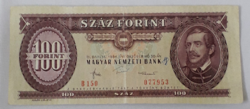 1984.évi október 30. án kiadott 100 forintos  papírpénz