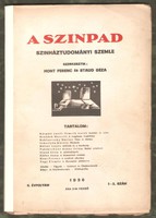 Hont-Staud: A Szinpad - Szinháztudományi Szemle  1936