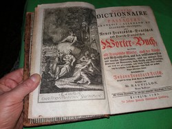 1780.﻿ antik Johann Leonhard Frisch : Német - Francia gótbetűs szótár a képek szerint