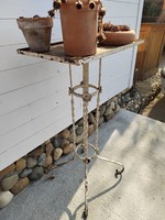 Hutter and schrantz iron furniture rt. Wrought iron flower stand pedestal approx. 1930