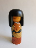 Original Japanese kokeshi doll - 13 cm