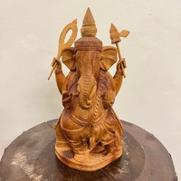 Ganesha (ganesha) sandalwood statue - 22cm
