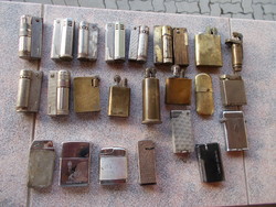 24 Pieces of old lighter, collection! .. Gamma-3 pieces and!