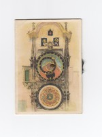 Üdvözlő képeslap postatiszta "PRAHA-ORLOJ forgatható apostolókkal"