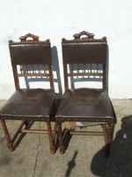 Old German chair in two pieces