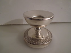 Candle holder - silver-plated - German - 7 x 6.5 cm - flawless