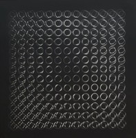 3d kinetic image of Victor vasarely 1973, vii. Number of pieces