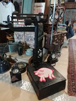 Öntöttvas nagy méretű Svéd mérleg, 20. század első fele, 500 kilóig mér, most ÁRZUHANÁS!