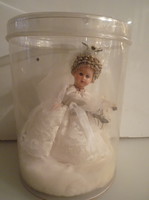 Baby - bride - blinking - rubber - old - german - 12 x 9 cm - flawless