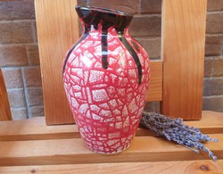 Shredded glazed vase boots with margit