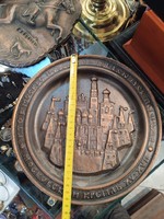 Kerámia alkotás,  25 cm-es, lakberendezéshez kiváló.moszkvai Kreml. 3289