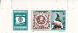 Commemorative stamp with Hungary attached 1976