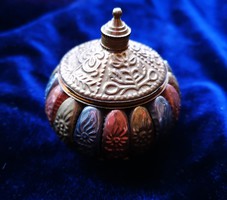 Oriental art metal box